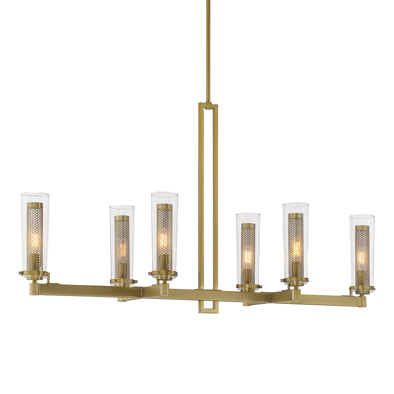 Minka Lavery Emmerham 6 Light Island-Soft Brass