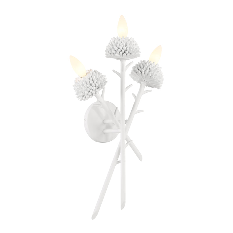 Minka Lavery North Fork 3 Light Wall Sconce-Sand White