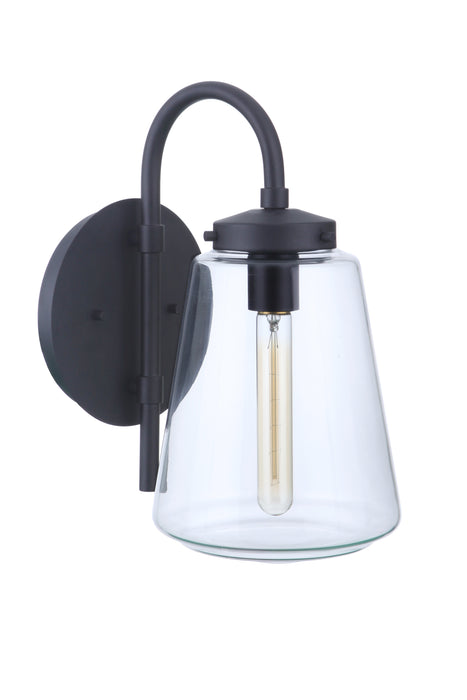 Craftmade ZA3814-MN Laclede 1 Light Medium Outdoor Wall Lantern -Midnight