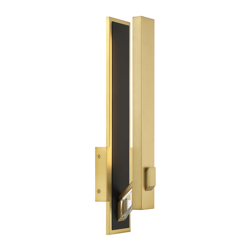 George Kovacs P1921-726-L LED Wall Sconce -Coal & Soft Brass - ALCOVE LIGHTING