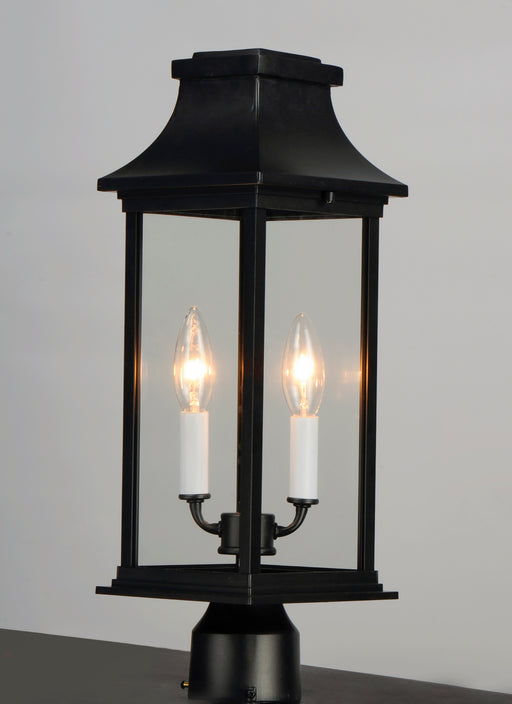 Maxim 30020CLBK Vicksburg 2 Light Outdoor Post Mount | Black