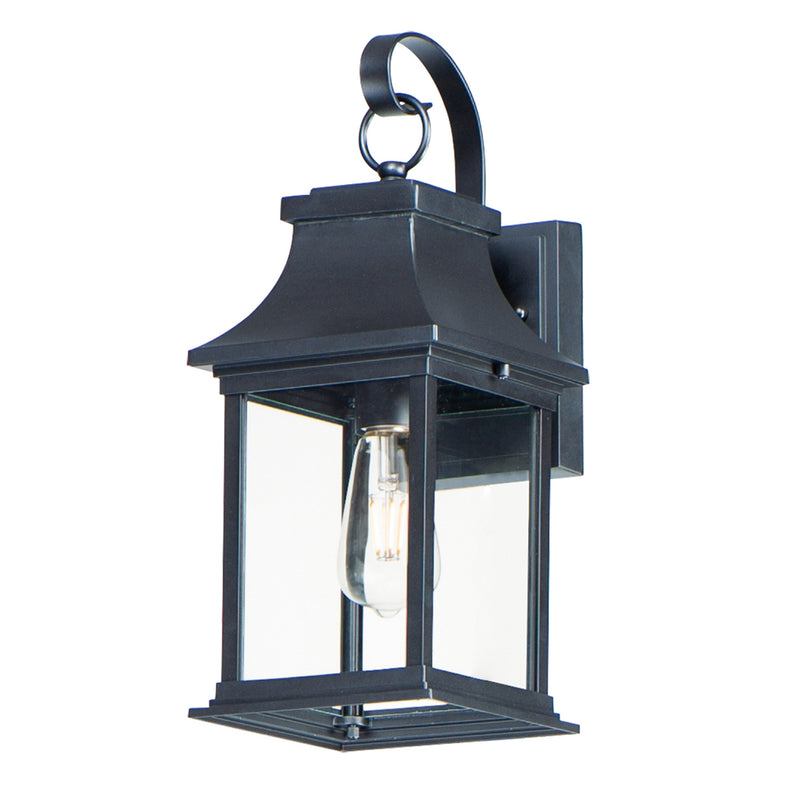 Maxim 30022CLBK Vicksburg 1 Light Small Outdoor Wall Sconce | Black