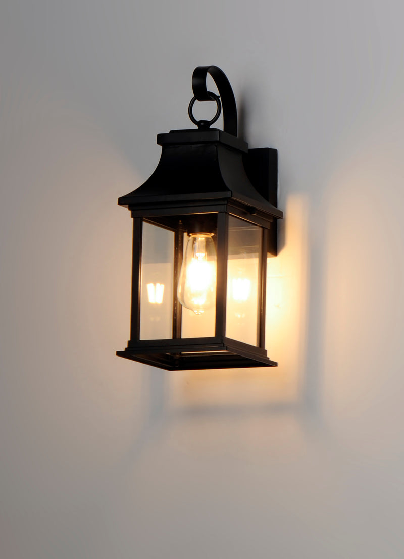 Maxim 30022CLBK Vicksburg 1 Light Small Outdoor Wall Sconce | Black