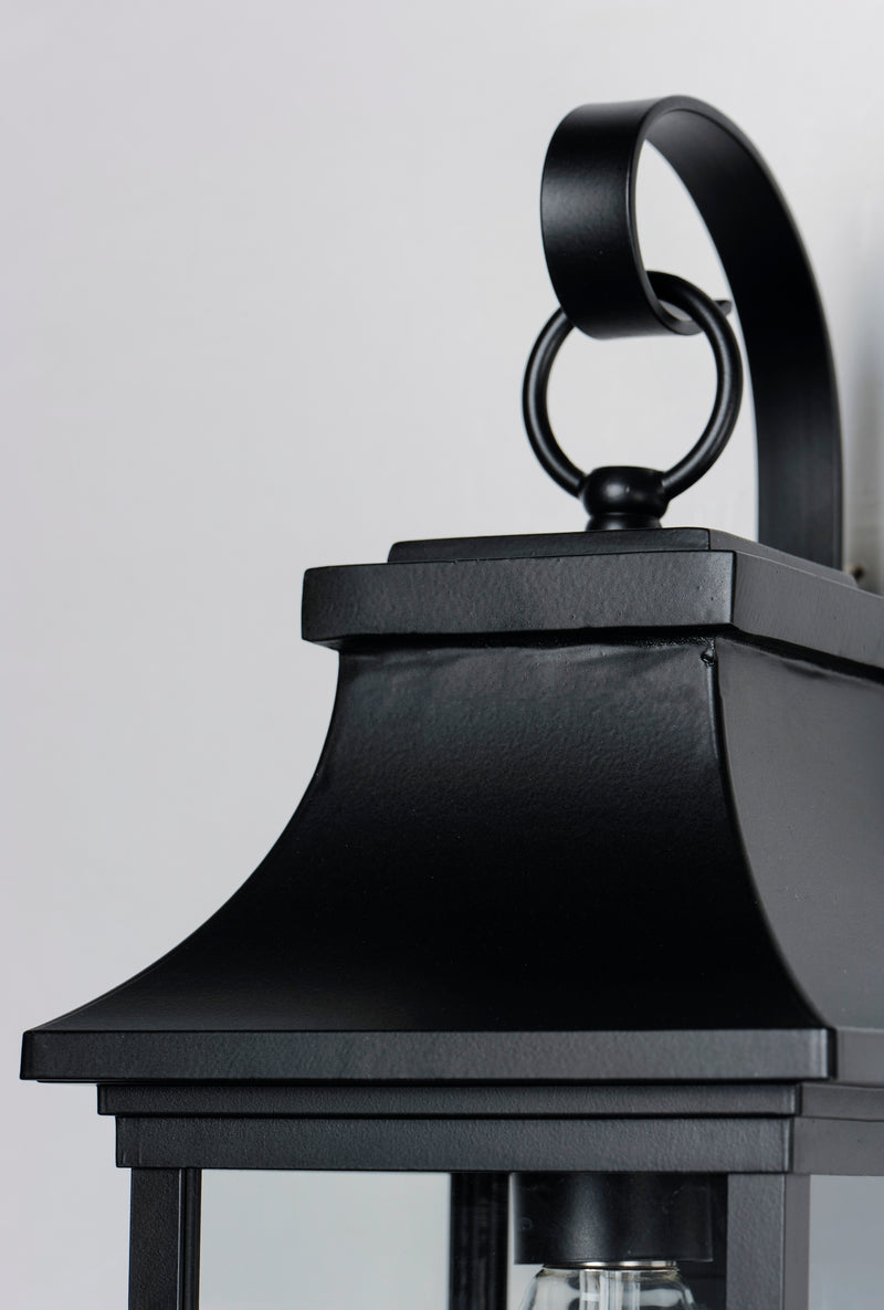 Maxim 30022CLBK Vicksburg 1 Light Small Outdoor Wall Sconce | Black