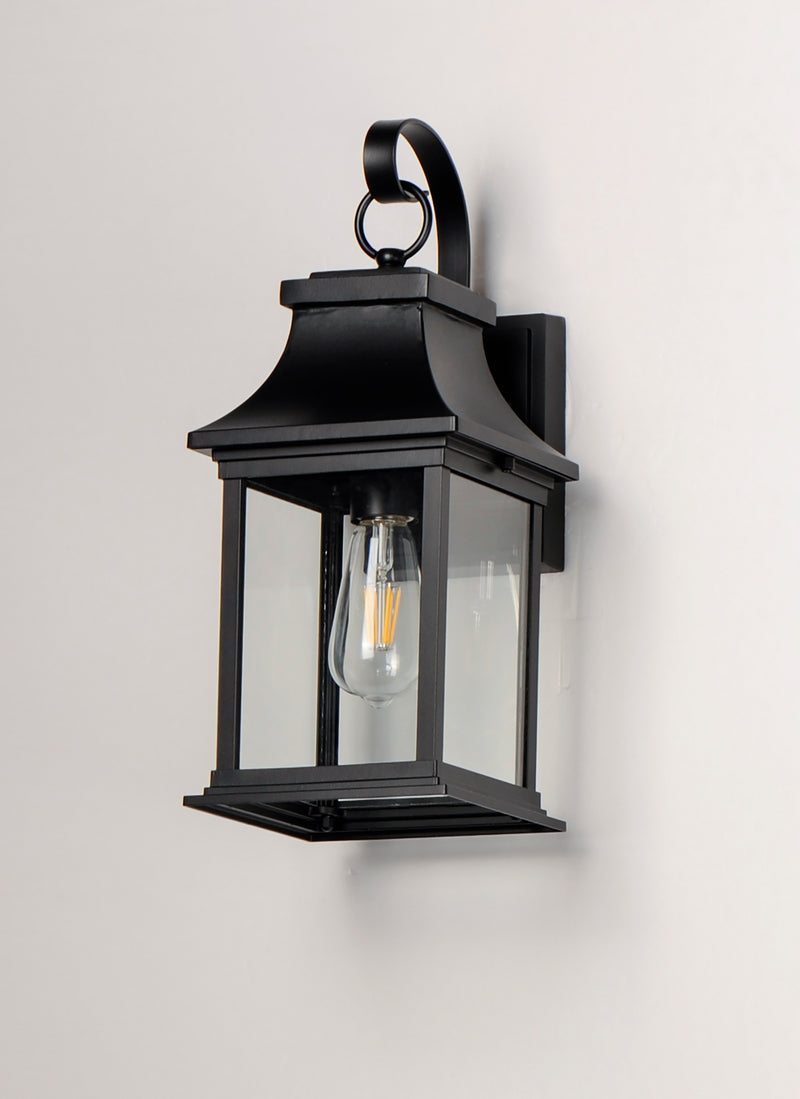 Maxim 30022CLBK Vicksburg 1 Light Small Outdoor Wall Sconce | Black