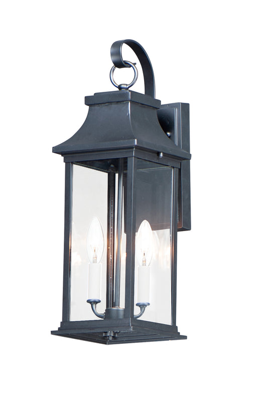 Maxim 30023CLBK Vicksburg 2 Light Medium Outdoor Wall Sconce | Black