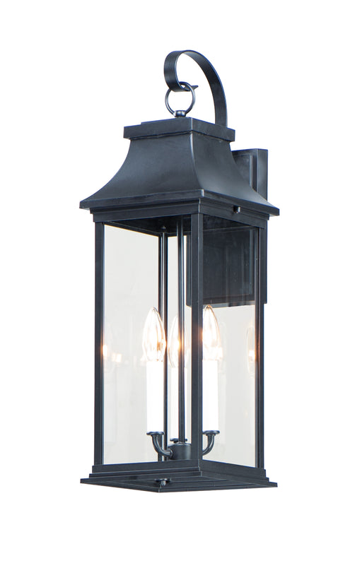 Maxim 30024CLBK Vicksburg 3 Light Large Outdoor Wall Sconce | Black