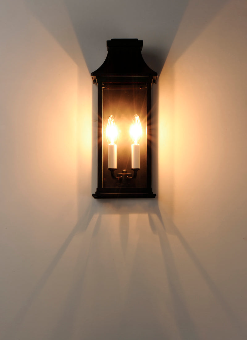 Maxim 30025CLBK Vicksburg 2 Light Outdoor Pocket Wall Sconce | Black