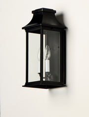 Maxim 30025CLBK Vicksburg 2 Light Outdoor Pocket Wall Sconce | Black