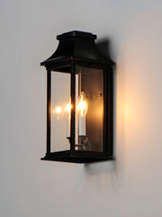 Maxim 30025CLBK Vicksburg 2 Light Outdoor Pocket Wall Sconce | Black