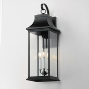 Maxim 30026CLBK Vicksburg 3 Light Outdoor Wall Sconce | Black