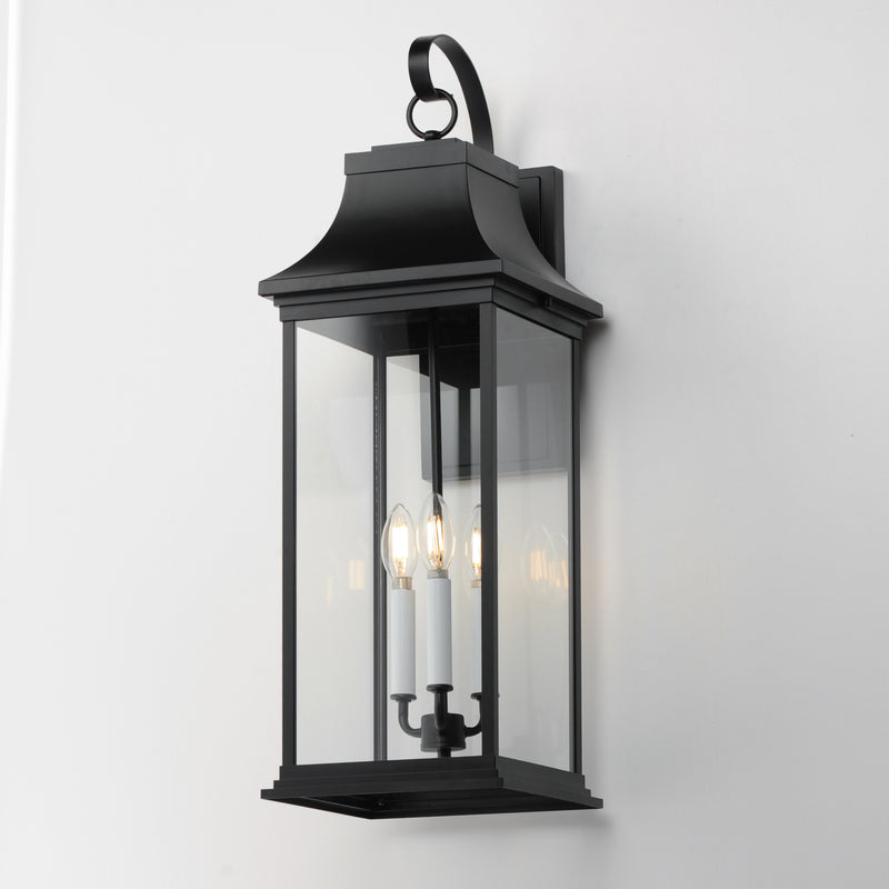 Maxim 30026CLBK Vicksburg 3 Light Outdoor Wall Sconce | Black