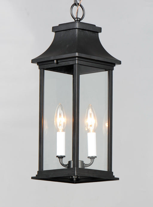 Maxim 30029CLBK Vicksburg 2 Light Outdoor Hanging Lantern | Black
