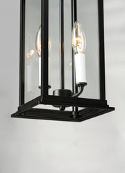 Maxim 30029CLBK Vicksburg 2 Light Outdoor Hanging Lantern | Black