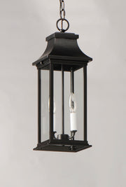 Maxim 30029CLBK Vicksburg 2 Light Outdoor Hanging Lantern | Black