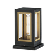 Maxim 30050CLBKGLD Neoclass 1 Light Deck Lantern | Black / Gold