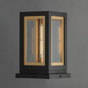 Maxim 30050CLBKGLD Neoclass 1 Light Deck Lantern | Black / Gold