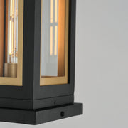 Maxim 30050CLBKGLD Neoclass 1 Light Deck Lantern | Black / Gold
