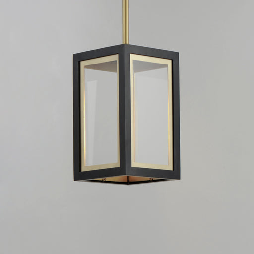 Maxim 30051CLBKGLD Neoclass 1 Light Outdoor Pendant | Black / Gold