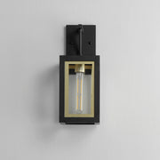 Maxim 30052CLBKGLD Neoclass 1 Light Outdoor Sconce | Black / Gold
