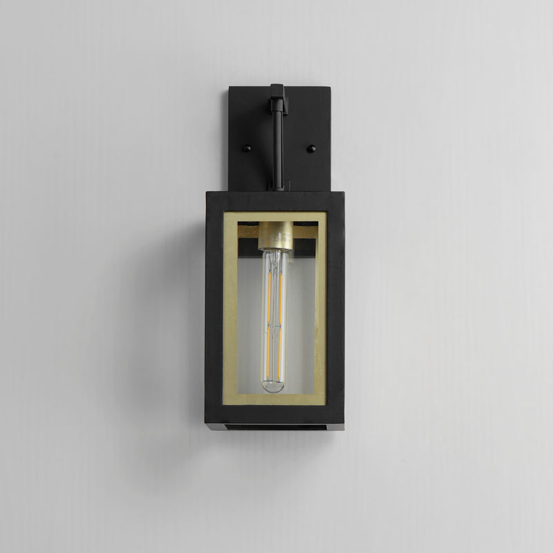 Maxim 30052CLBKGLD Neoclass 1 Light Outdoor Sconce | Black / Gold