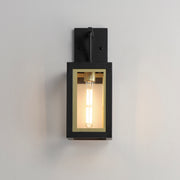 Maxim 30052CLBKGLD Neoclass 1 Light Outdoor Sconce | Black / Gold