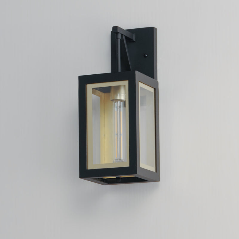Maxim 30052CLBKGLD Neoclass 1 Light Outdoor Sconce | Black / Gold