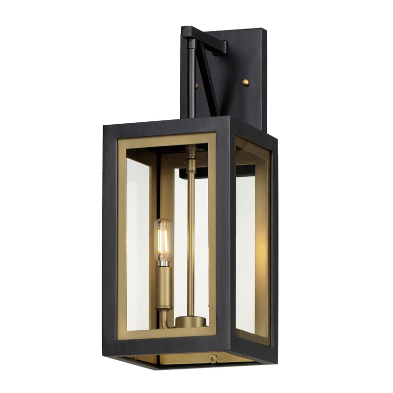Maxim 30054CLBKGLD Neoclass 2 Light Outdoor Sconce | Black / Gold