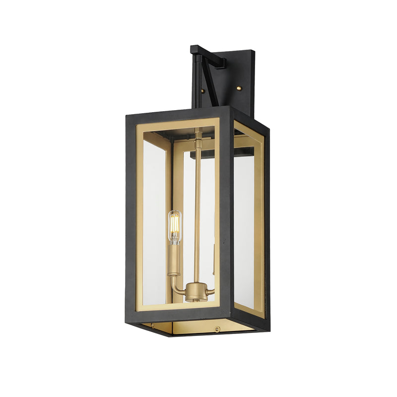 Maxim 30055CLBKGLD Neoclass 2 Light Outdoor Sconce | Black / Gold