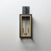 Maxim 30055CLBKGLD Neoclass 2 Light Outdoor Sconce | Black / Gold