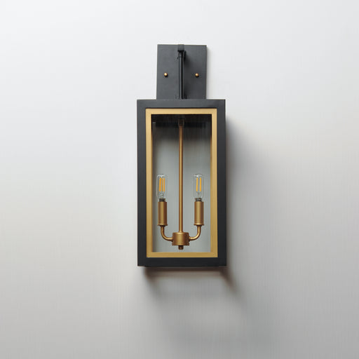 Maxim 30055CLBKGLD Neoclass 2 Light Outdoor Sconce | Black / Gold