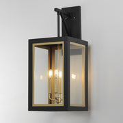 Maxim 30056CLBKGLD Neoclass 4 Light Outdoor Wall Sconce | Black / Gold