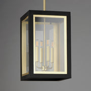 Maxim 30058CLBKGLD Neoclass 4 Light Outdoor Pendant | Black / Gold