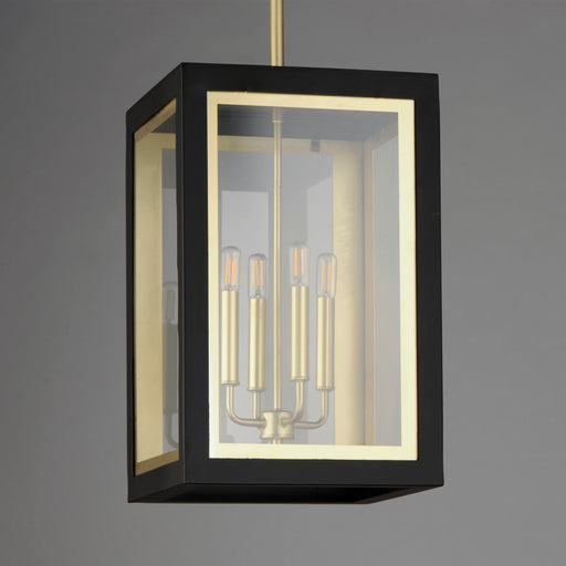Maxim 30058CLBKGLD Neoclass 4 Light Outdoor Pendant | Black / Gold