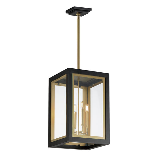 Maxim 30058CLBKGLD Neoclass 4 Light Outdoor Pendant | Black / Gold
