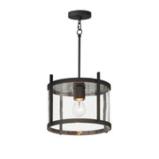 Maxim 30061CLBK Belfry 1 Light Semi Flush/Pendant | Black