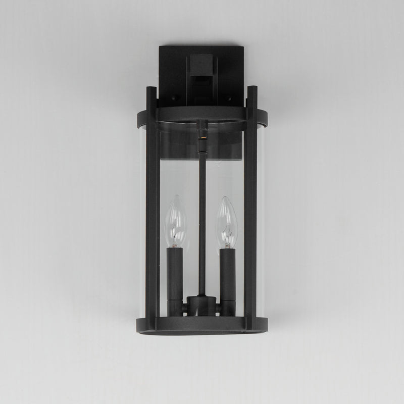 Maxim 30064CLBK Belfry 2 Light Wall Sconce | Black