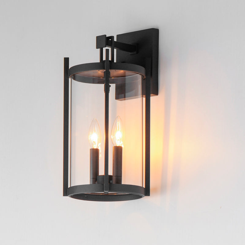 Maxim 30064CLBK Belfry 2 Light Wall Sconce | Black