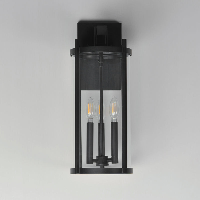 Maxim 30065CLBK Belfry 3 Light Wall Sconce | Black