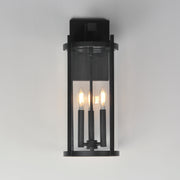Maxim 30065CLBK Belfry 3 Light Wall Sconce | Black