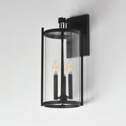 Maxim 30065CLBK Belfry 3 Light Wall Sconce | Black