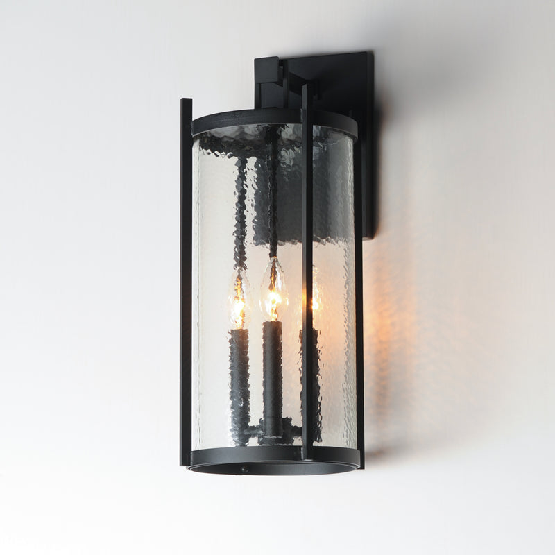 Maxim 30065HMBK Belfry 3 Light Wall Sconce | Black