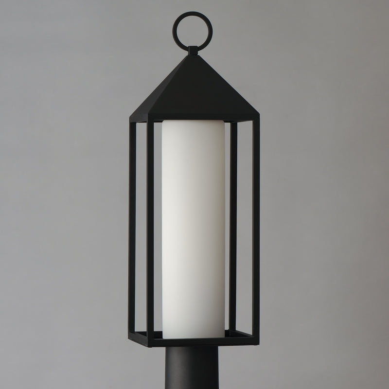Maxim 30070SWBK Aldous 1 Light Outdoor Post Mount | Black