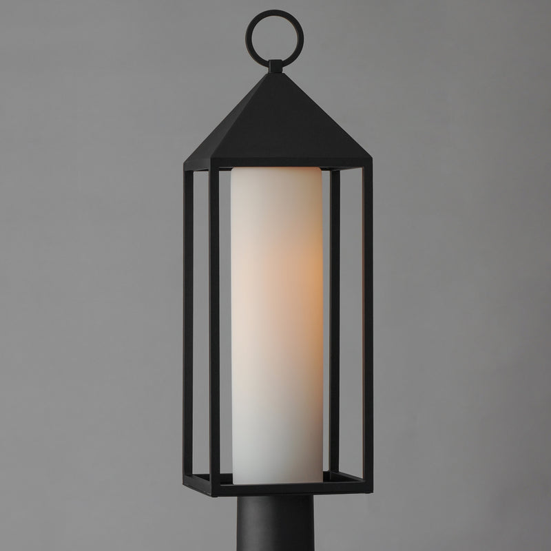 Maxim 30070SWBK Aldous 1 Light Outdoor Post Mount | Black