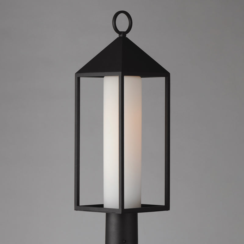 Maxim 30070SWBK Aldous 1 Light Outdoor Post Mount | Black