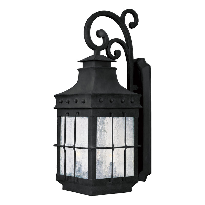 Maxim 30084CDCF Nantucket 3 Light Outdoor Wall Lantern | Country Forge