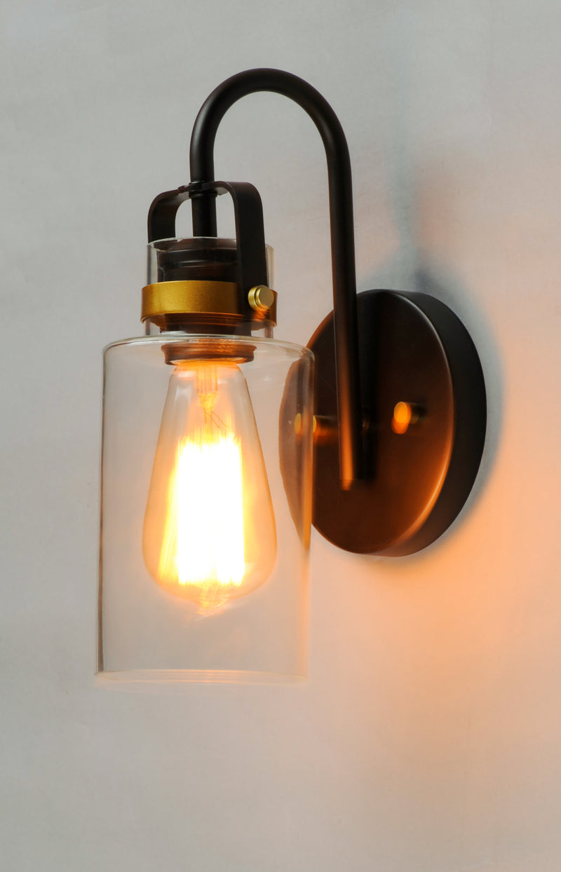 Maxim 30170CLBZGLD Magnolia 1 Light Wall Sconce | Bronze / Gold