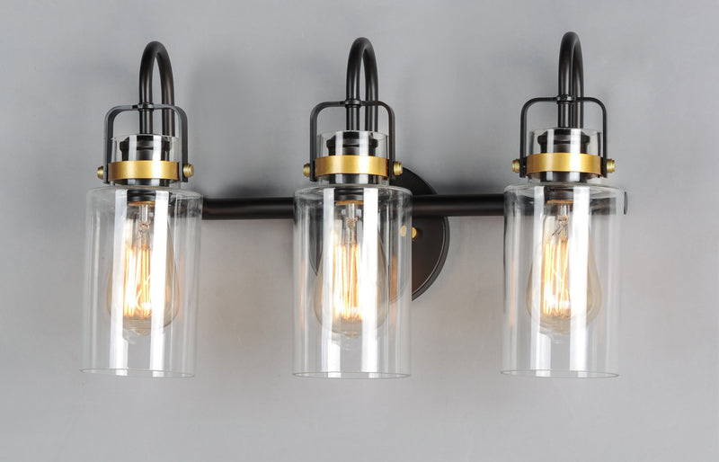 Maxim 30172CLBZGLD Magnolia 3 Light Bath Vanity | Bronze / Gold