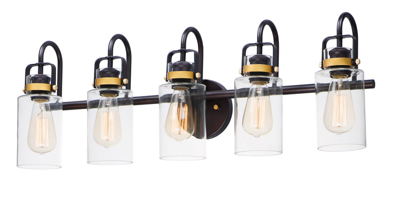 Maxim 30173CLBZGLD Magnolia 5 Light Bath Vanity | Bronze / Gold