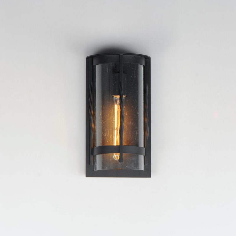 Maxim 30191CDBK Foundry 1 Light Outdoor Wall Sconce | Black